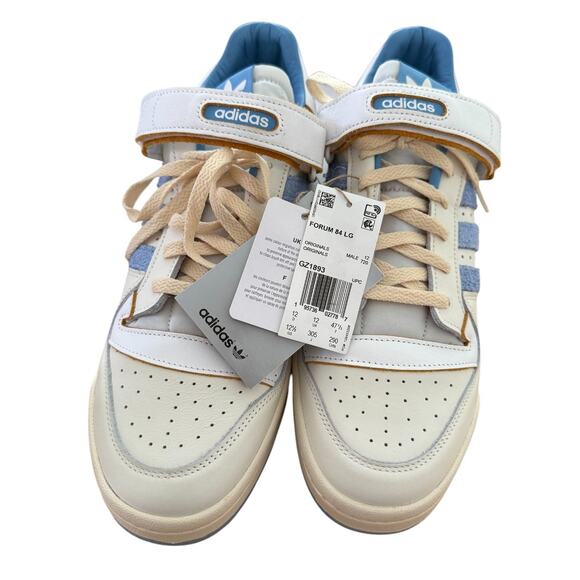 NWT Men\'s Adidas Baby Blue Forum 84 LG White Clear Sky Sneakers - Size 12.5 main image 7